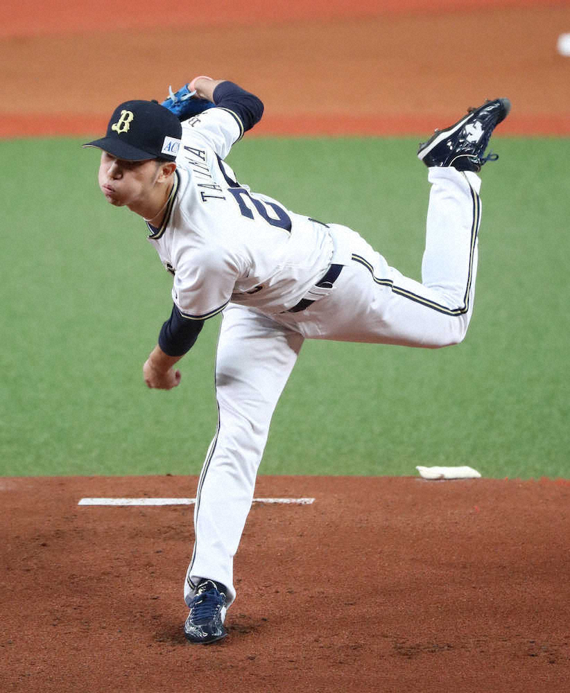 【画像・写真】オリ・田嶋　5回1失点も白星ならず「最低限ゲームをつくることができた」