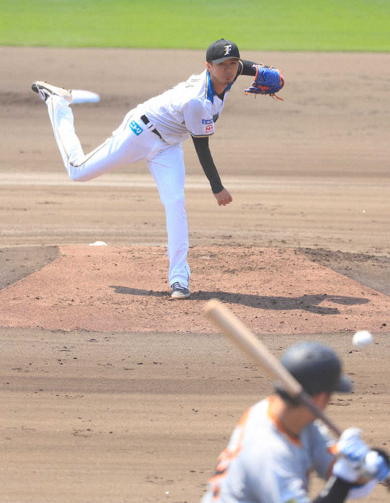 【画像・写真】日本ハム・上沢　5回1失点で勝利投手、左膝骨折から復活へ栗山監督「順調」