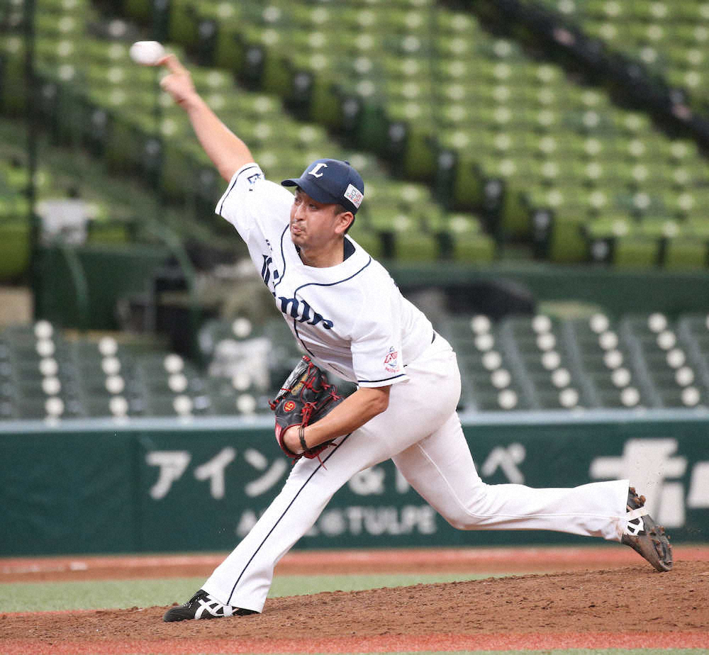 【画像・写真】＜西・日＞8回、力投する宮川（撮影・吉田　剛）