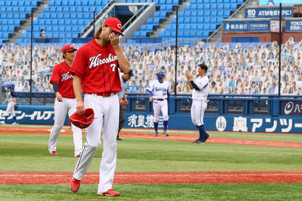【画像・写真】広島・森下に悪夢…初勝利一番乗り目前まさかのサヨナラ負け　新守護神スコット、1死も取れず4連打炎上