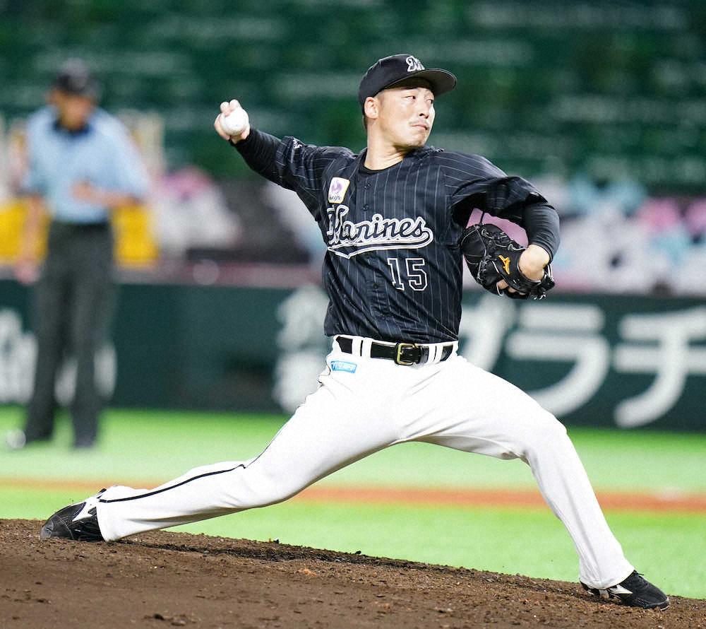 【画像・写真】ロッテ・美馬　移籍後初登板で白星　粘って5回1失点「要所で三振が取れた」