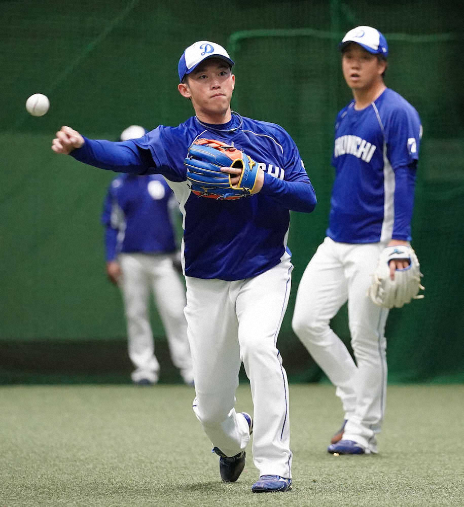 【画像・写真】中日ドラ3・岡野　DeNA3連戦で先発デビュー「いい流れを崩さないように」