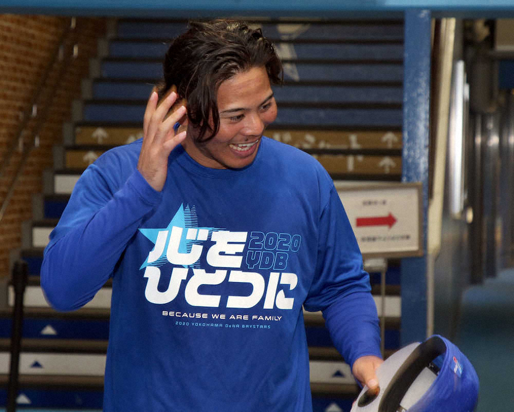 【画像・写真】DeNA・浜口　“誓い”のパーマで出陣　有観客試合に向け「その時にいい位置にいないと盛り上がらない」