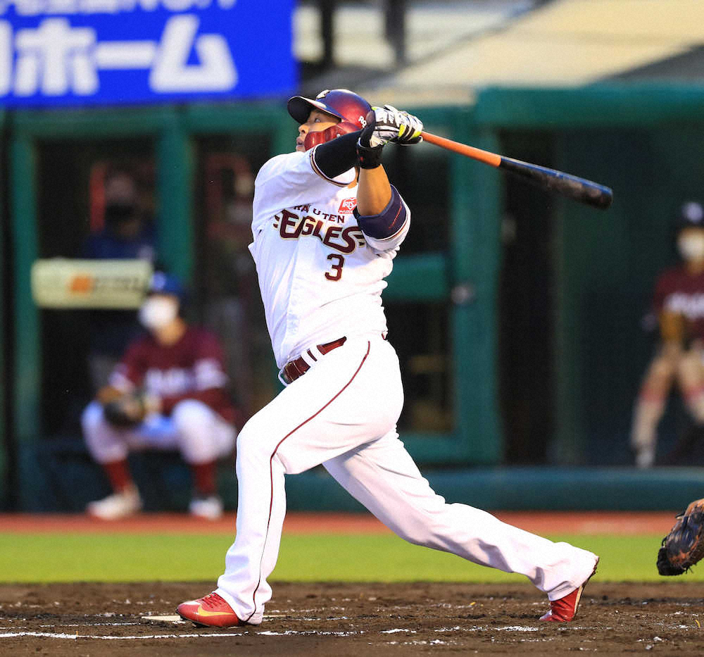 【画像・写真】楽天・浅村　今季1号は本拠地で逆方向への豪快な先制ソロ