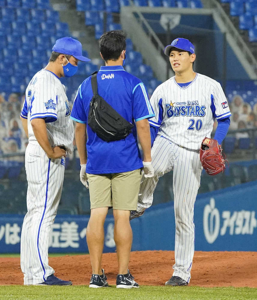 【画像・写真】DeNAドラ2・坂本、プロ初勝利から一夜明け…右足首捻挫で登録抹消