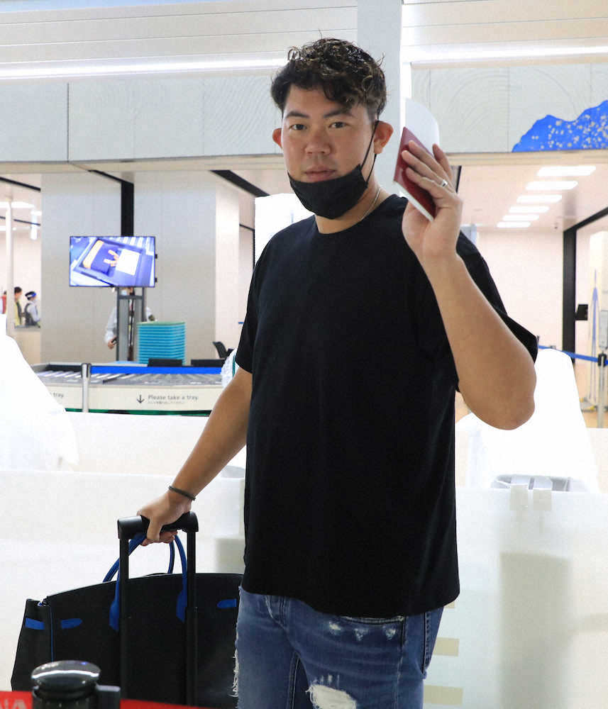 【画像・写真】ブルージェイズ山口が渡米「肩自体は出来ている　もう一つギアとピッチ上げる」