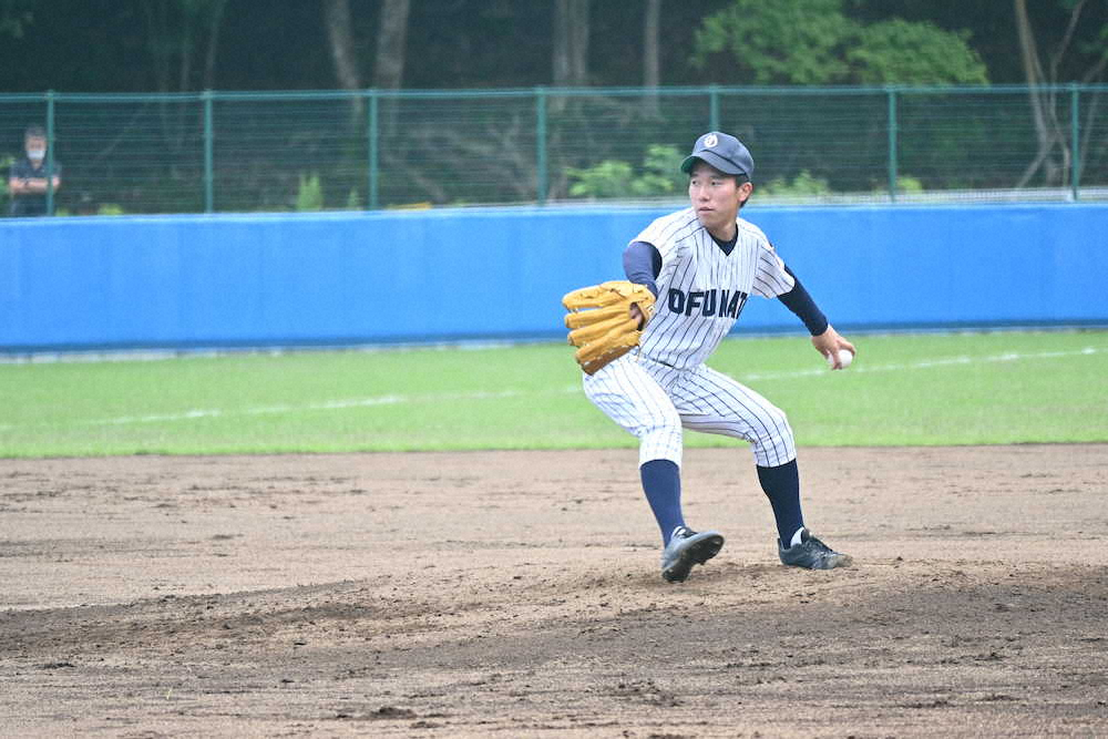 【画像・写真】【岩手】大船渡、1回戦突破　大槌に快勝　左腕・前川が1失点完投