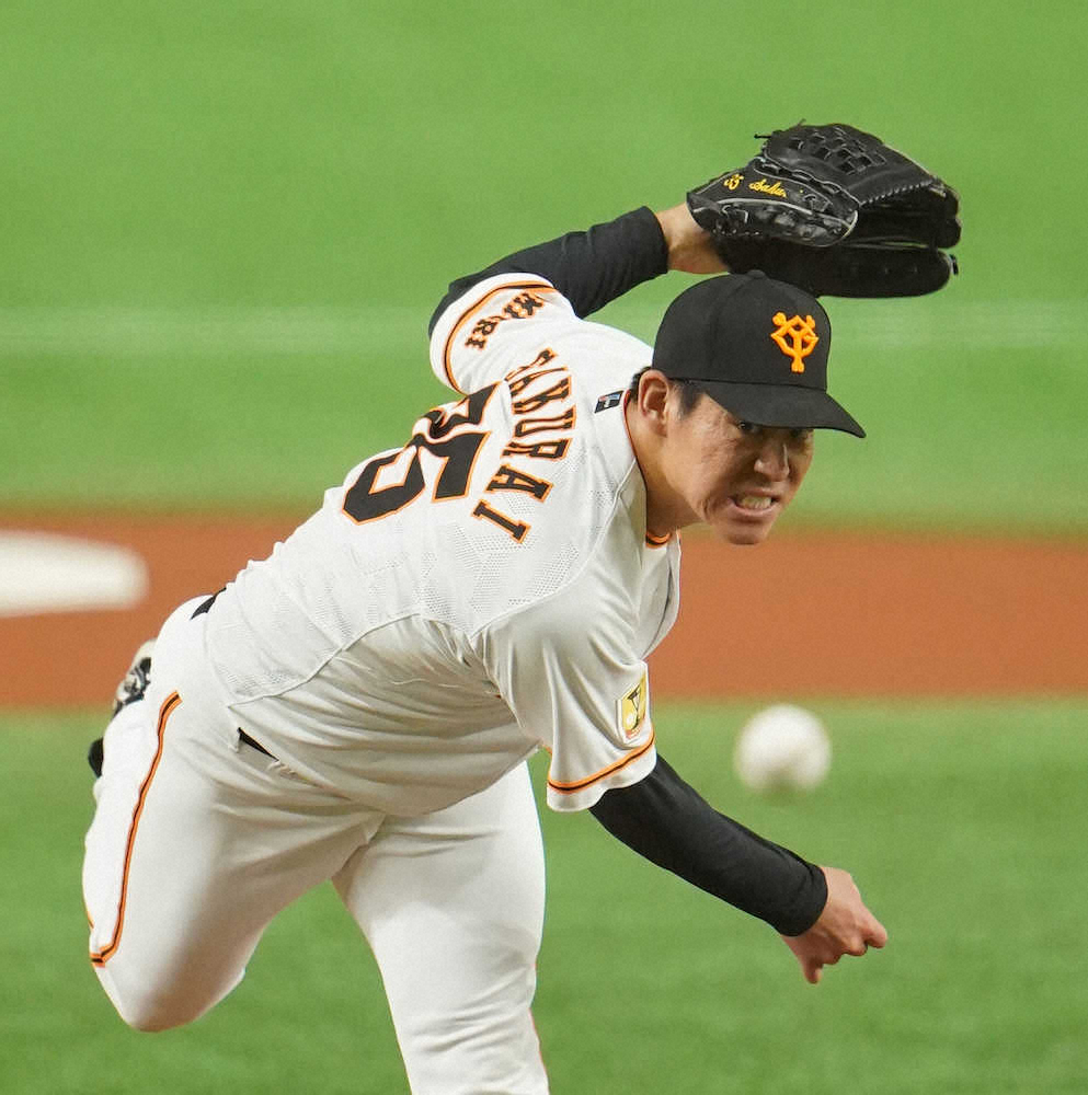 【画像・写真】巨人・桜井　“真逆”の強気で今季初勝利　圧巻「ソトへの内攻め」