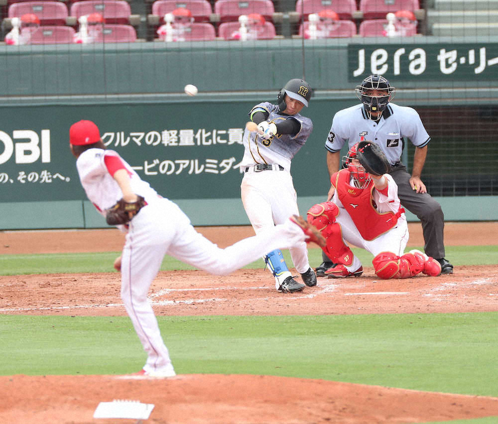 【画像・写真】阪神、大瀬良撃ちで連敗ストップ！15安打9点快勝　岩貞が今季初勝利　広島は3連敗