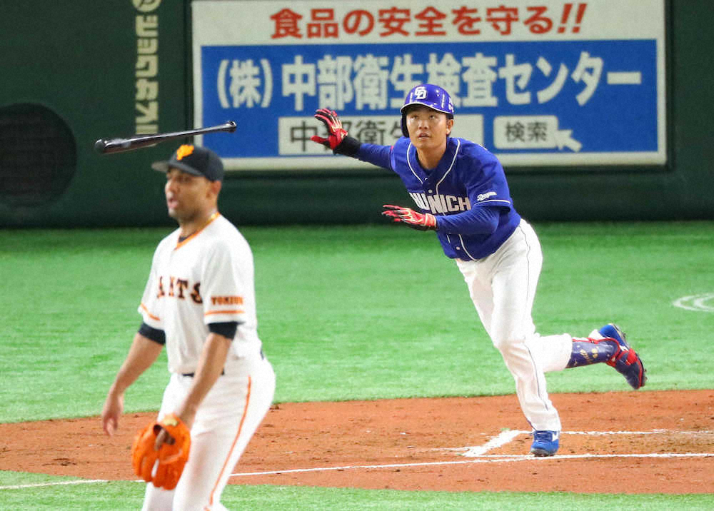 【画像・写真】中日・溝脇が先制の2点三塁打　今季初のスタメン起用に応えた