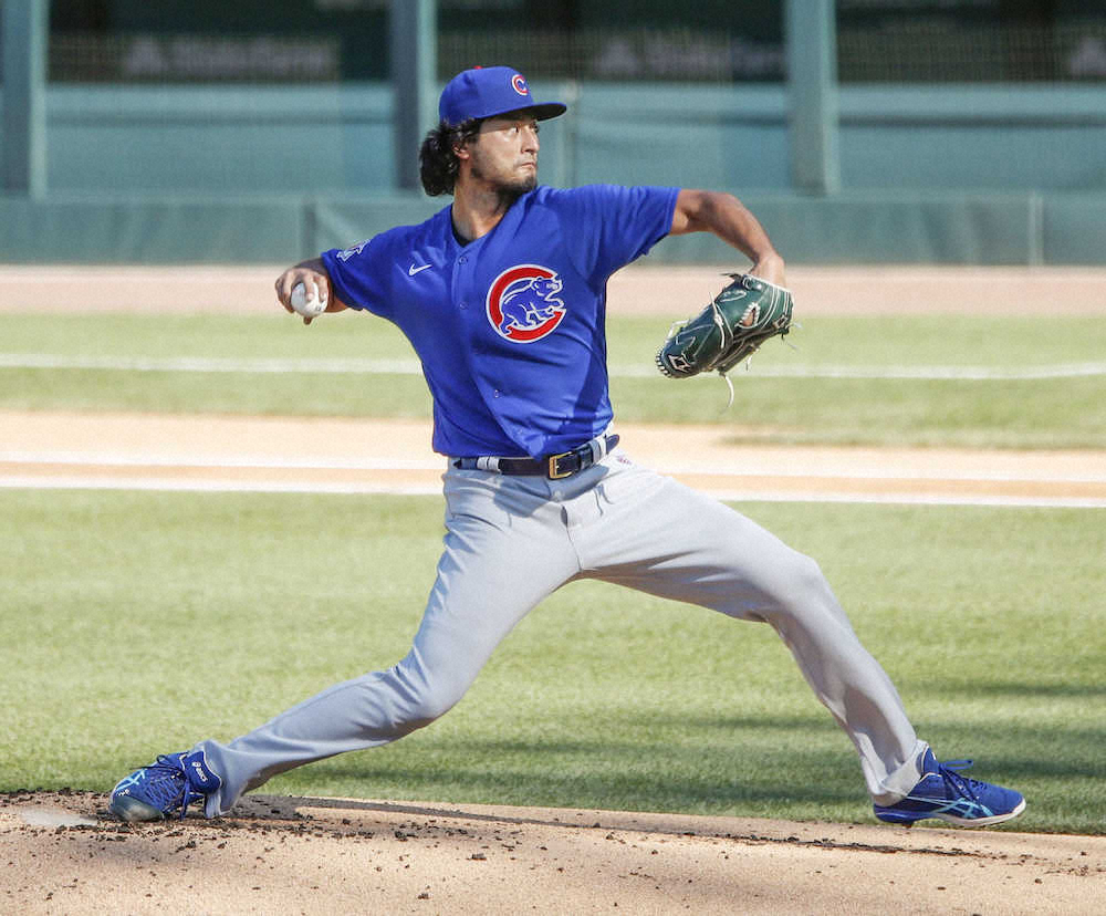 【画像・写真】カブス・ダルビッシュ　初の実戦登板で2イニング4K