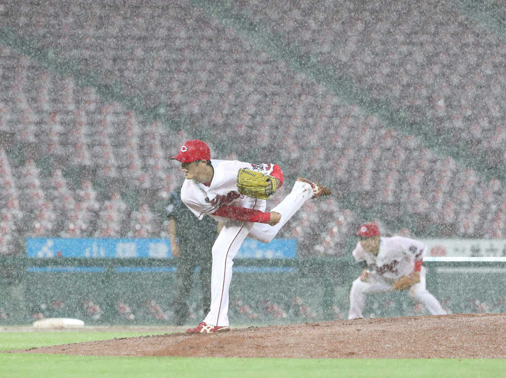 【画像・写真】広島ドラ1・森下　本拠地デビュー戦は5回2失点　勝利投手の権利なく降板