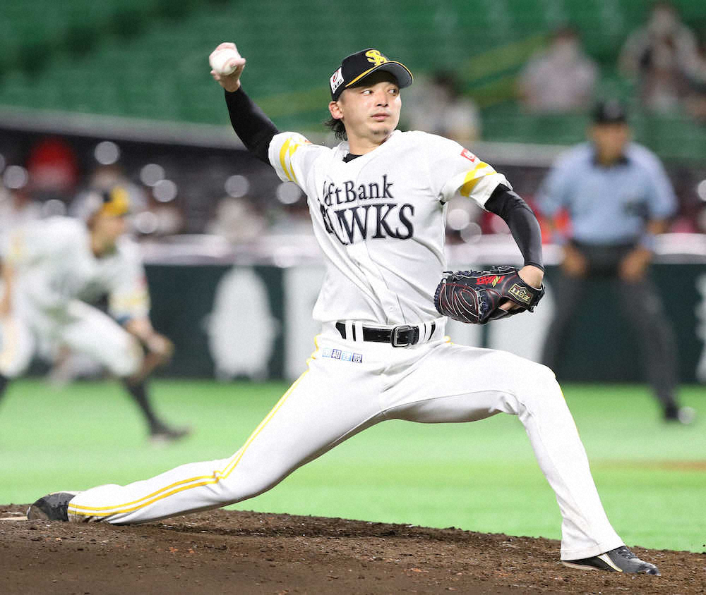 【画像・写真】ソフトB・東浜 楽天打線相手に粘投7回1安打1失点　シンカーでゴロの山築く