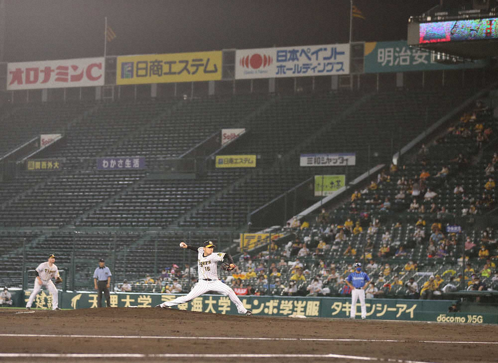 【画像・写真】阪神・西勇6回1/3を6安打無失点　虎党の声援に応える119球の熱投