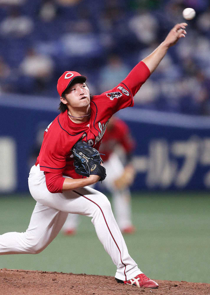 【画像・写真】広島・床田　今季初白星も反省「6回で降りるとは、情けない」