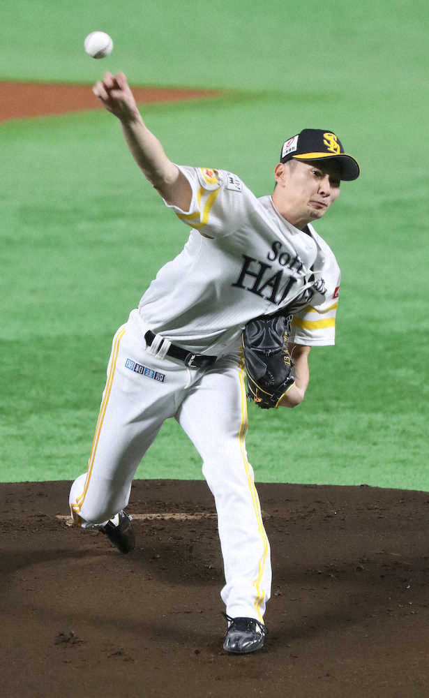 【画像・写真】ソフトバンク・二保　今季初勝利！12年目で初の開幕ローテ入り　粘って自己最長7回4失点