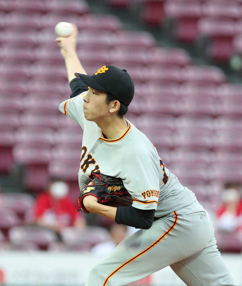 【画像・写真】中島も続いた！巨人が広島相手に3回で3点リード　20歳・戸郷は3回まで完全投球