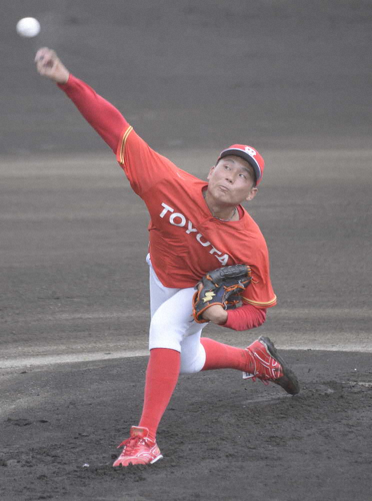 【画像・写真】最速153キロのトヨタ自動車・栗林に9球団スカウトが熱視線！　オープン戦3回2失点も「総合力が高い」