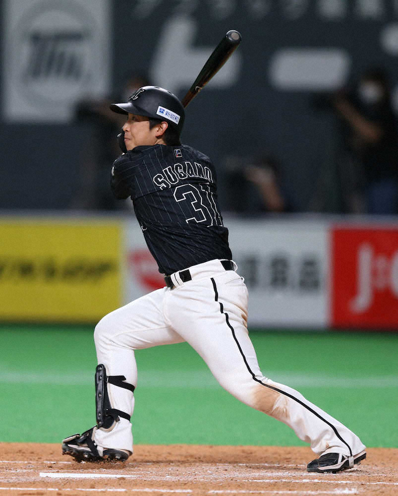 【画像・写真】ロッテ5回2死走者なしから逆転！マーティン同点、菅野は3番起用に応えた勝ち越し打