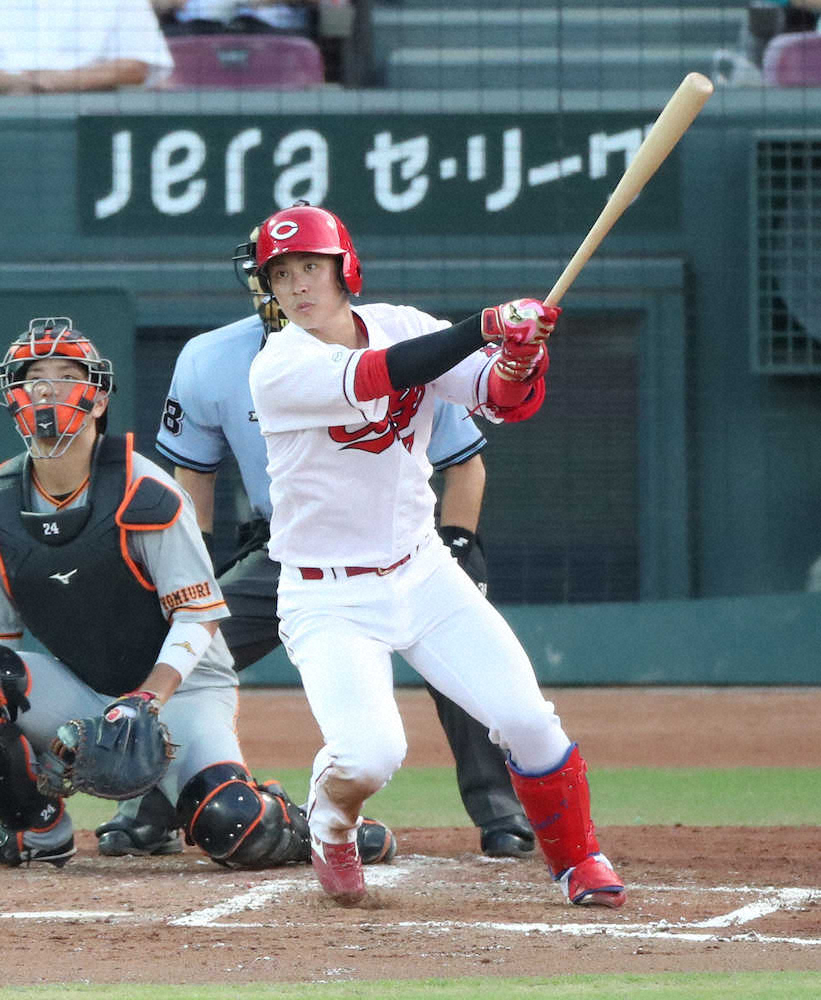 【画像・写真】最下位がどうした！　広島には堂林がいる！　セ界ぶっちぎりの打率・420　巻き返しの旗印に