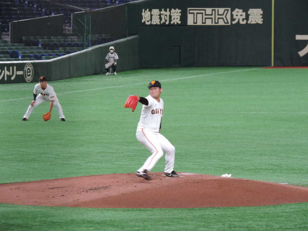 【画像・写真】巨人・田口　2軍戦で2回無失点も　反省口に「正直まだまだ」