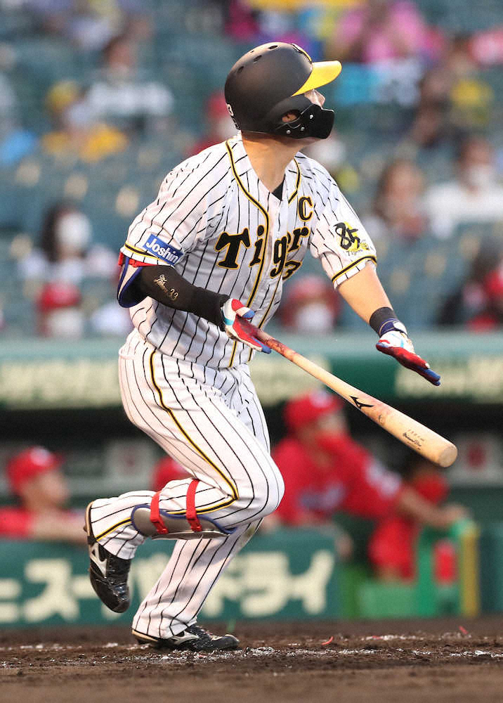 【画像・写真】阪神・糸原12試合連続安打となる勝ち越し2ラン「甲子園の浜風が運んでくれた」