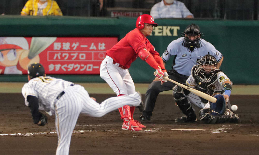 【画像・写真】広島・田中広　意地のマルチ「後ろにつなぐ気持ちで」