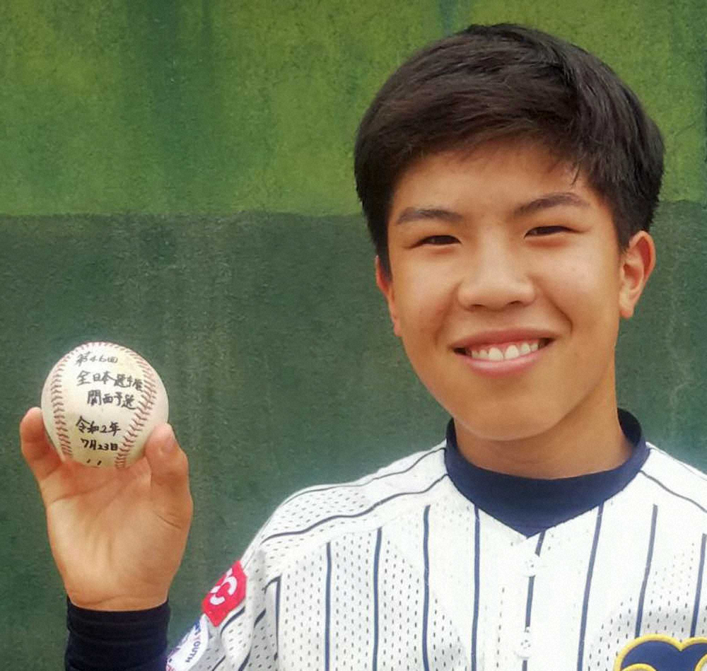 【画像・写真】愛知稲沢・戸松　今リーグ戦1号が公式戦初アーチ「全国でも勝ちたい」　ポニーリーグ関西地区予選