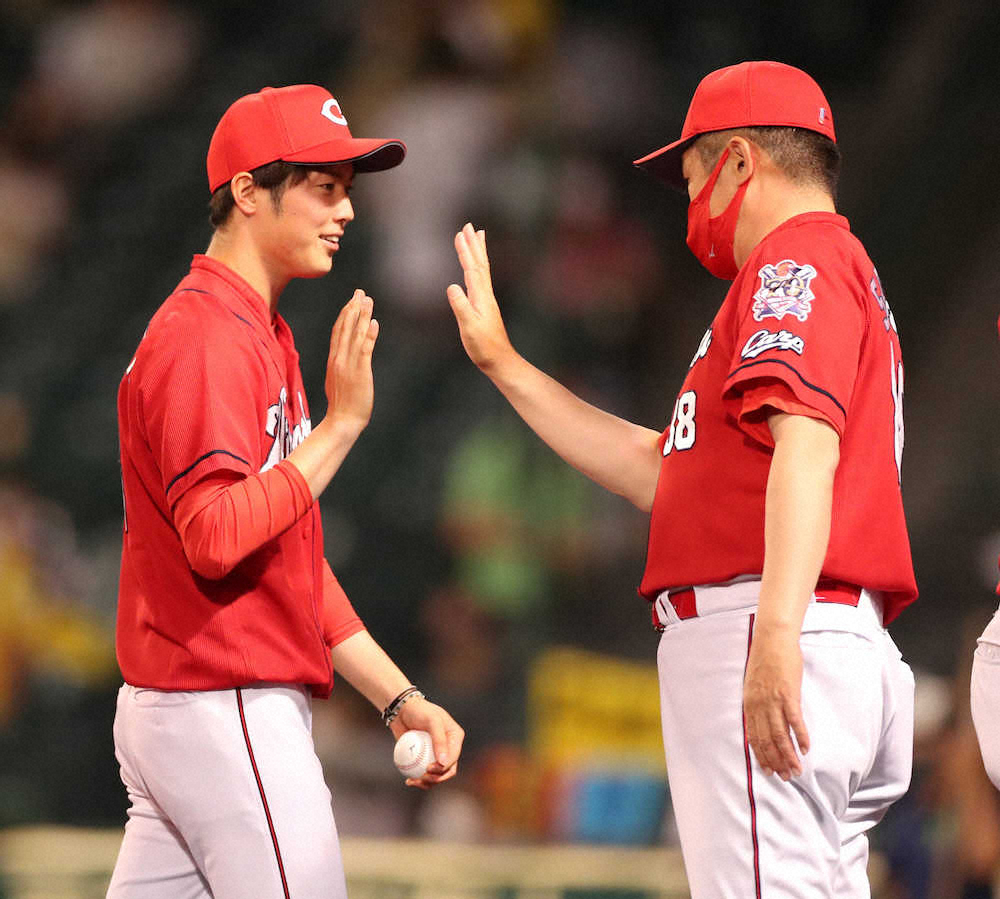 【画像・写真】広島・森下　藤浪と投げ合い「僕もプロ野球選手になったのだな…」　自己最多10奪三振で2勝目