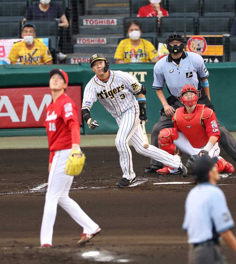 【画像・写真】阪神・大山　打撃上昇で見えた虎3冠　規定到達まで、あと“10打席”