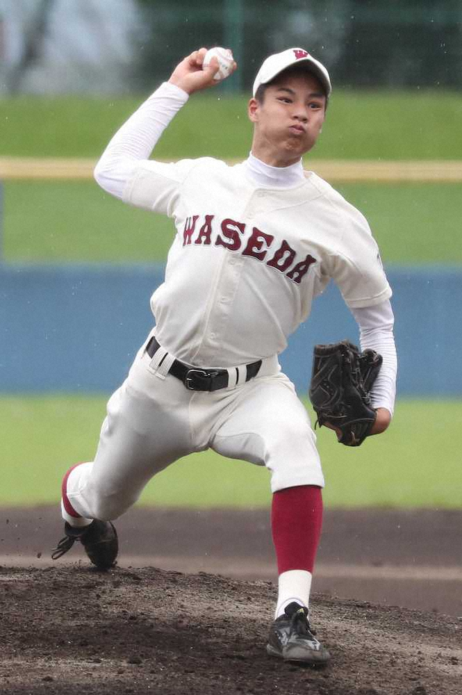 【画像・写真】早実が八王子実践下す　2年生右腕・田和が公式戦初完封