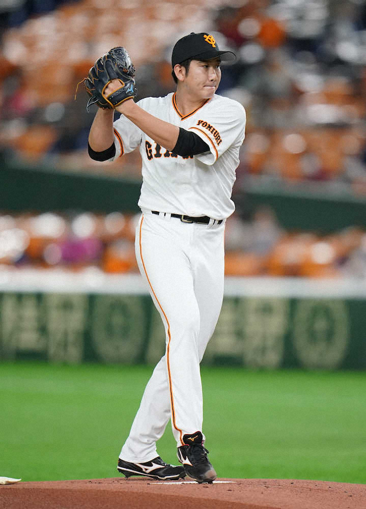 【画像・写真】巨人・菅野　失策絡みで初回に1失点…連続無失点23イニングでストップ