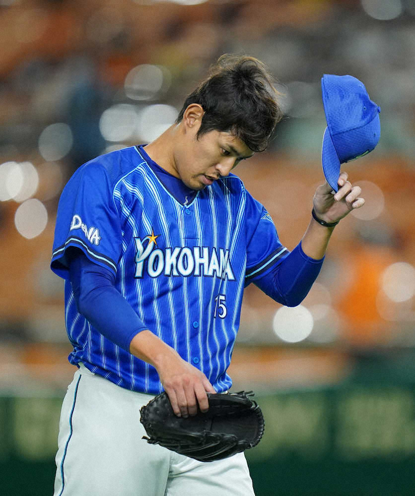 【画像・写真】DeNA2連敗…井納は5回3失点で2敗目　巨人・坂本＆岡本の一発に泣く