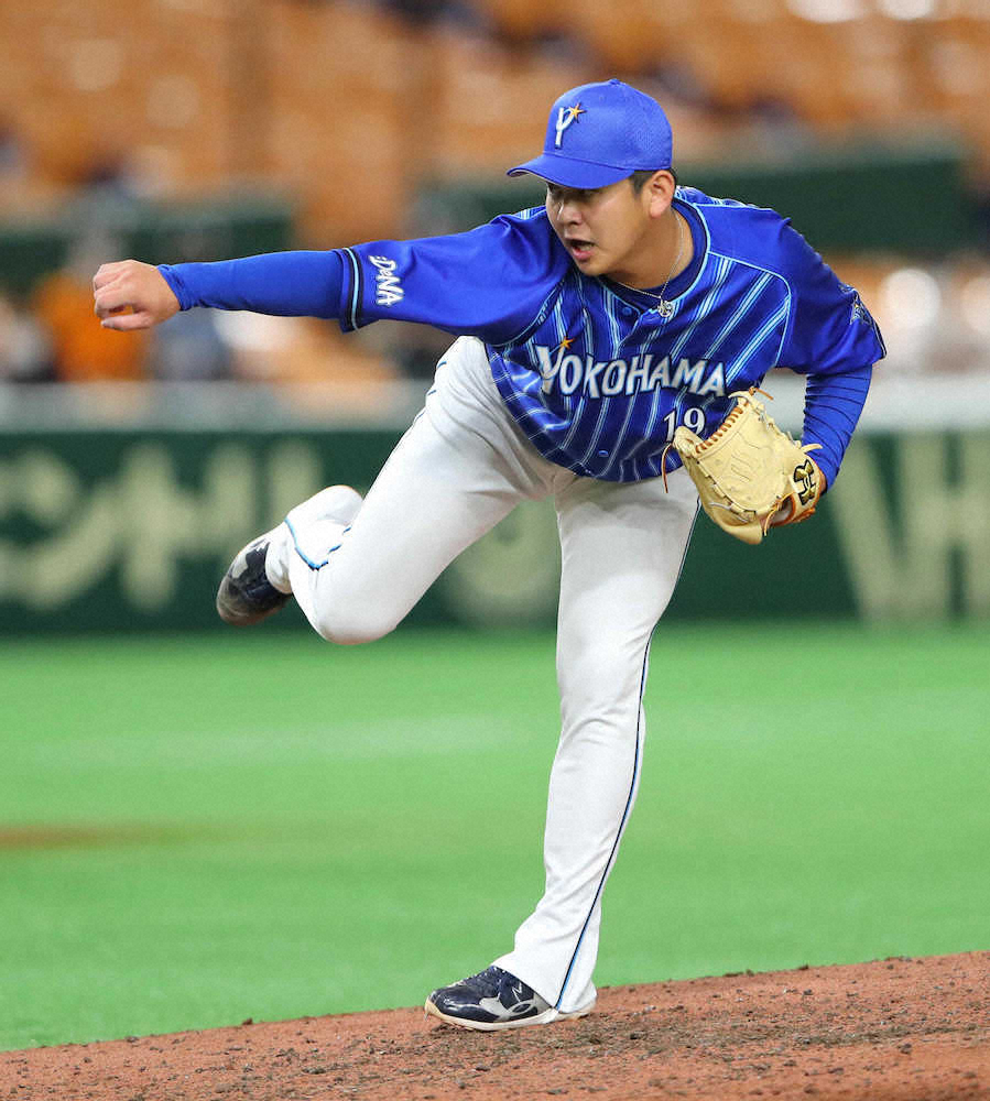 【画像・写真】DeNA・山崎　1点リードの7回に登板で無失点、球場アナウンスにどよめき