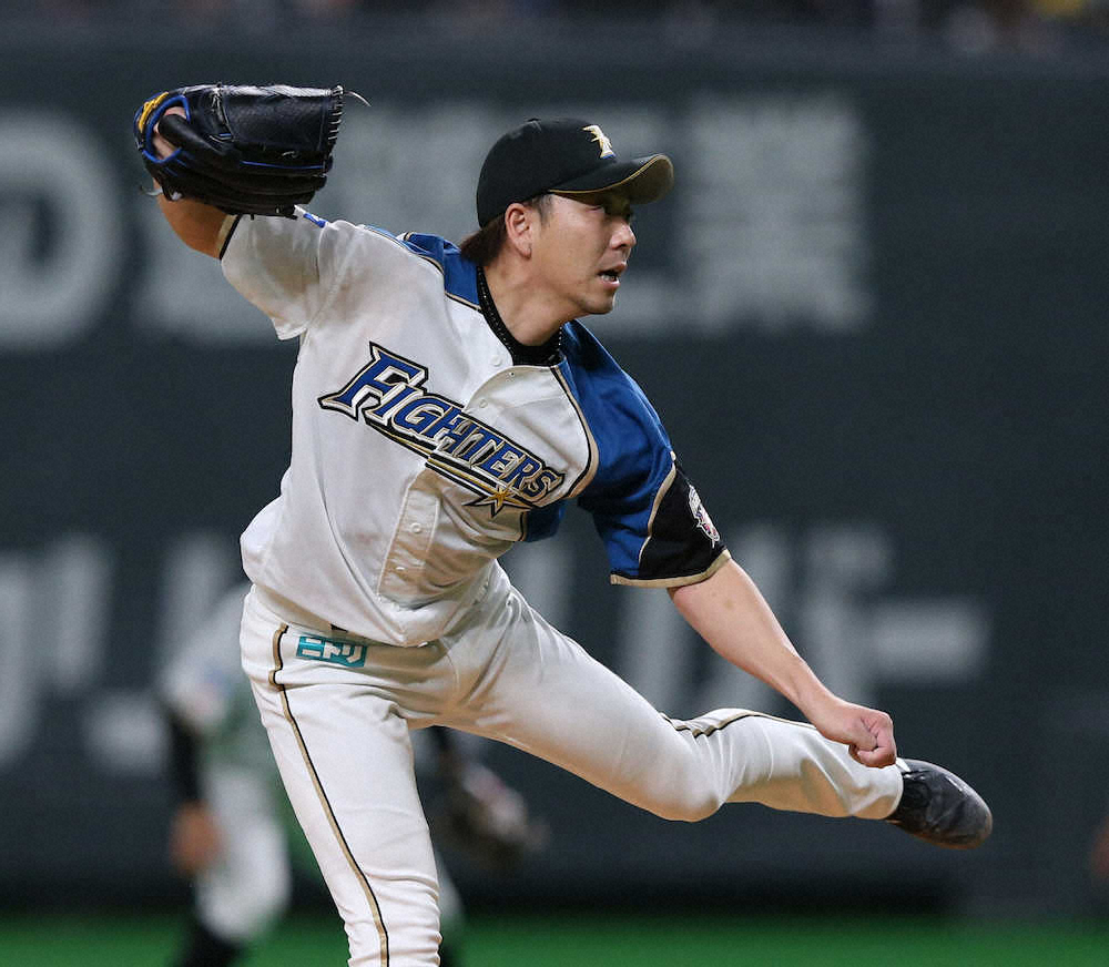 【画像・写真】＜日・オ＞8回に登板した宮西（撮影・高橋茂夫）
