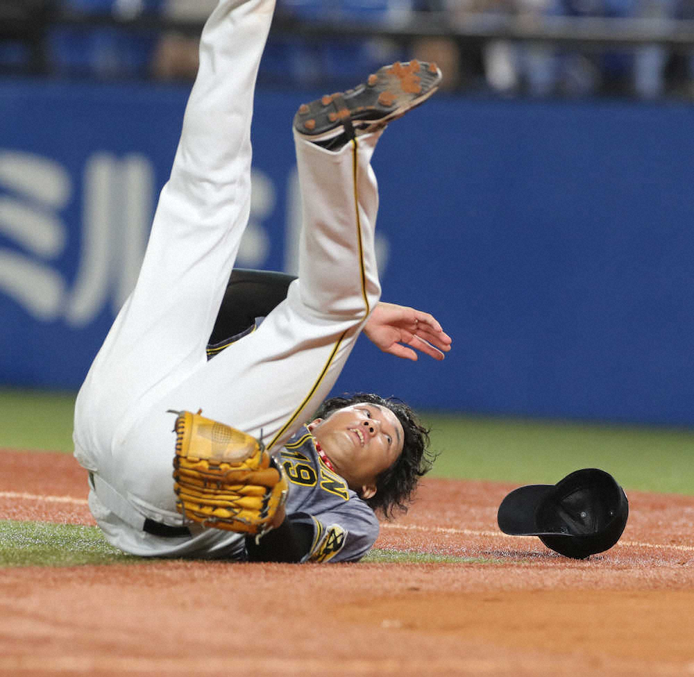 【画像・写真】阪神・藤浪　7回に3失策絡んで3失点　打球直撃のアクシデント乗り越えるも…