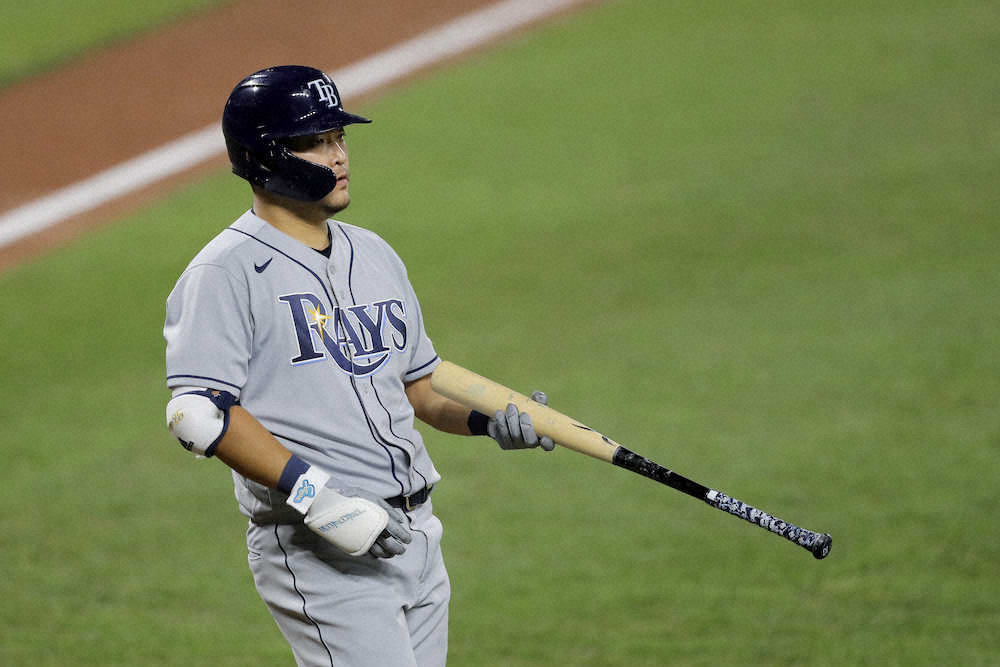 【画像・写真】レイズ・筒香　初回先制打も7回の好機に三振　チームは3連敗