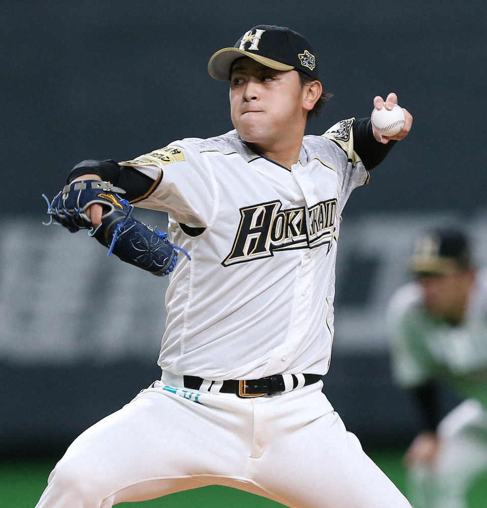 【画像・写真】＜日・西＞日本ハムの先発・河野（撮影・高橋茂夫）