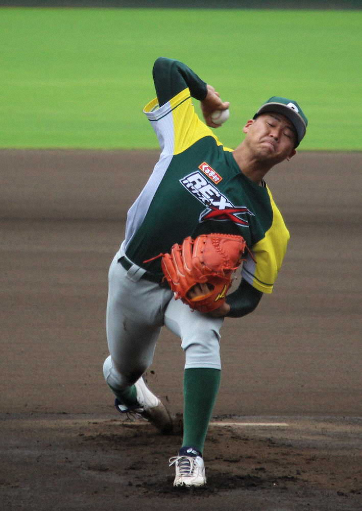 【画像・写真】REXパワーズ　参戦2年目、逆転で初戦突破！仲里　8回1失点＆西村2点二塁打で決めた