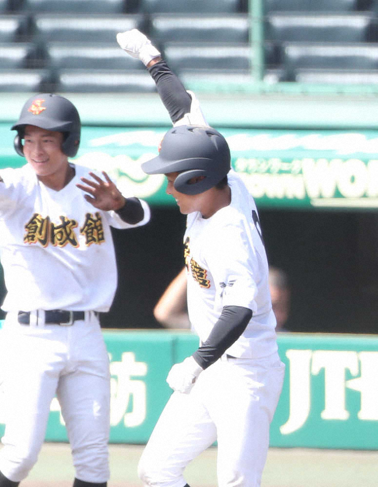 【画像・写真】創成館　3投手の完封リレーで平田に完勝　4番・猿渡“躍動”好機演出＆適時打