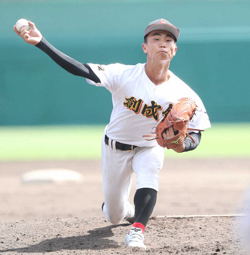 【画像・写真】創成館　3人で完封、先発・白水「打たせて取る投球できた」、坂口は「感謝」前田が締めた