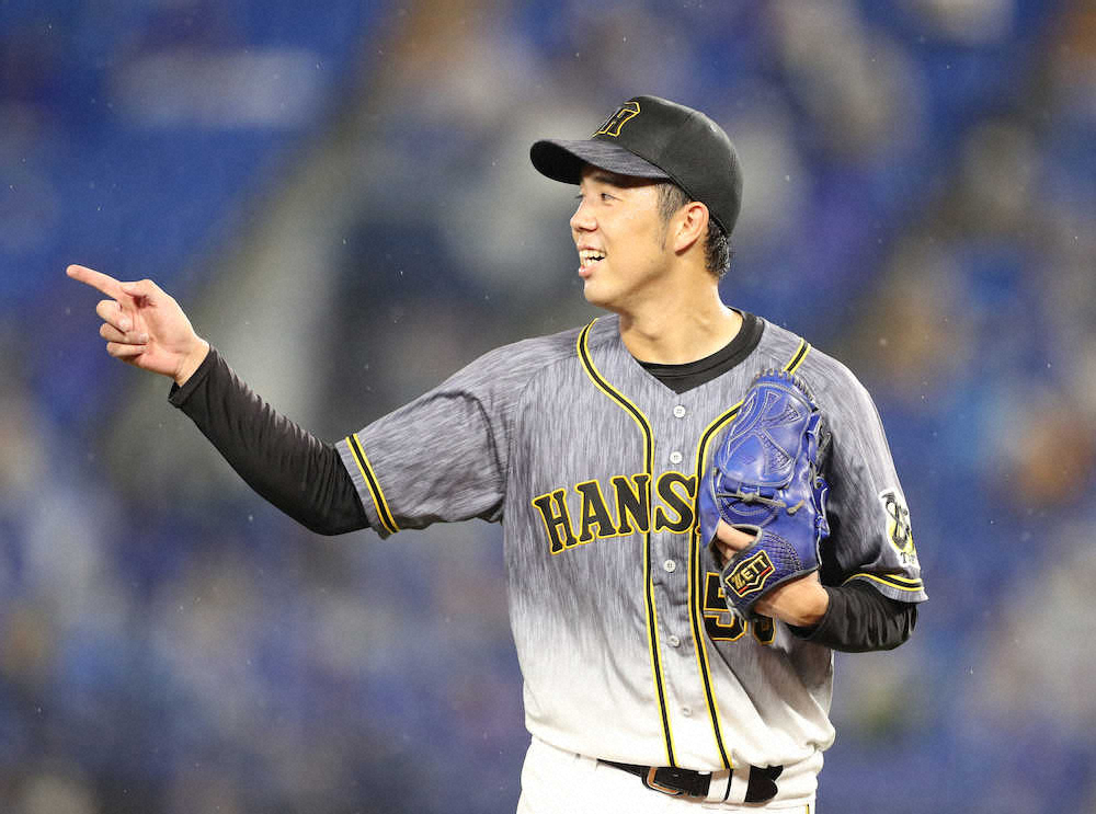 【画像・写真】阪神・青柳　広島避けて中4日で5勝目　やっぱり雨柳さん、通り雨で幸運つかんだ?