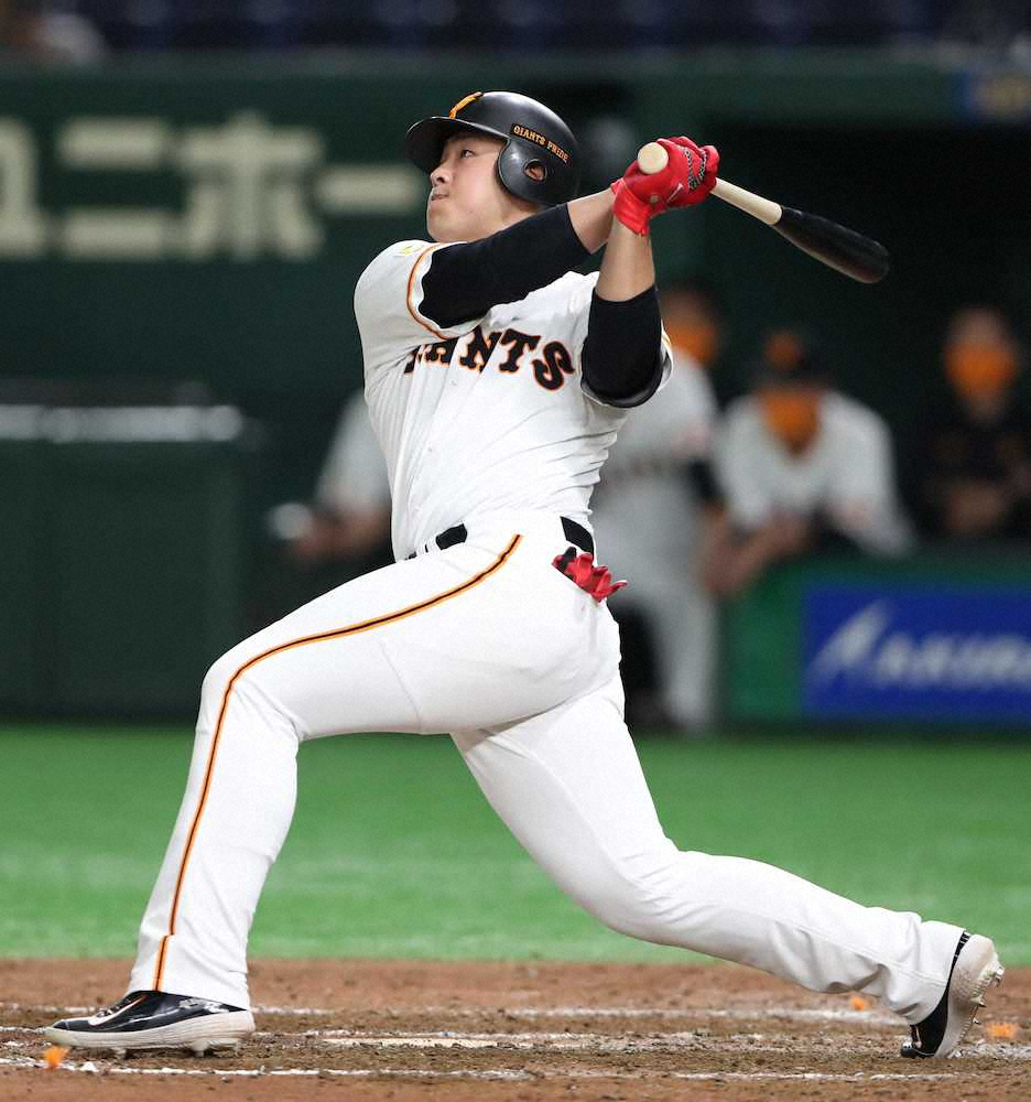 【画像・写真】巨人　岡本が同点タイムリー「なんとかしたかった」
