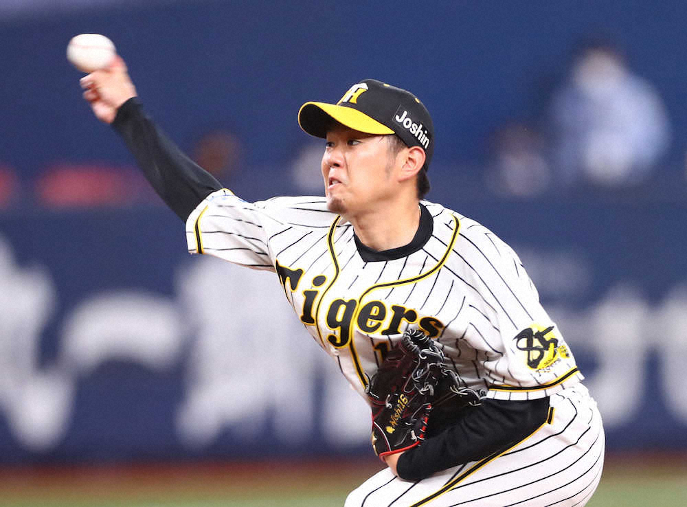 【画像・写真】阪神・西勇輝「きょう小川がね、ノーヒットノーランしましたんで」お立ち台でライバル心メラメラ「僕も」