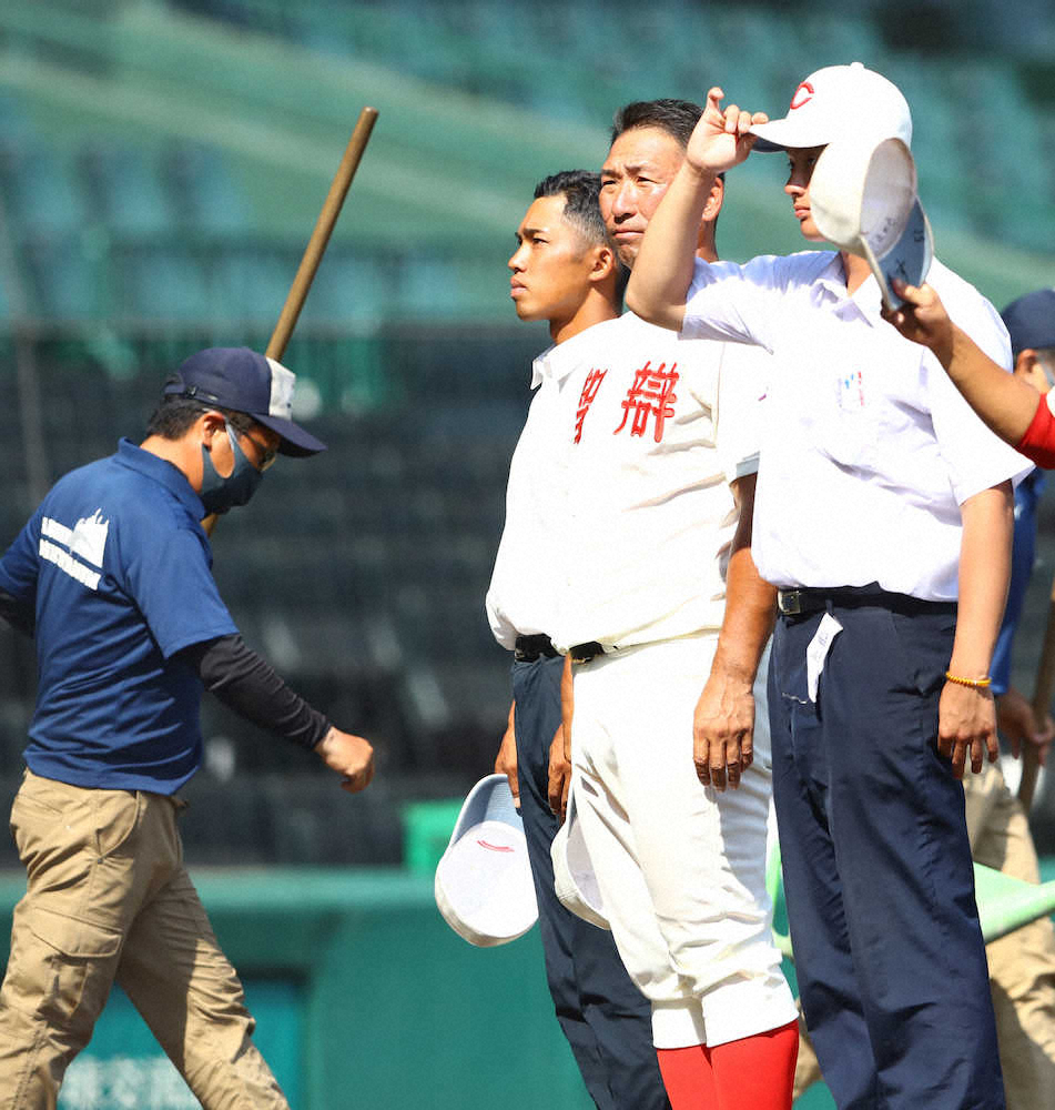【画像・写真】智弁和歌山・中谷監督「悔しいです」　17人が試合出場も完敗「勝ち取るというのが叶わなかった」
