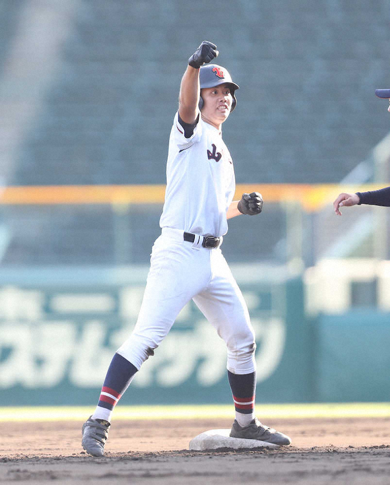 【画像・写真】山梨学院が白樺学園撃破　交流試合大トリで快勝　エース不在も1年生投手リレーでカバー