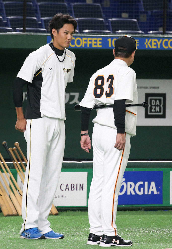 【画像・写真】阪神・藤浪が「一塁送球」でボールの軌道など確認　次回21日ヤクルト戦へ