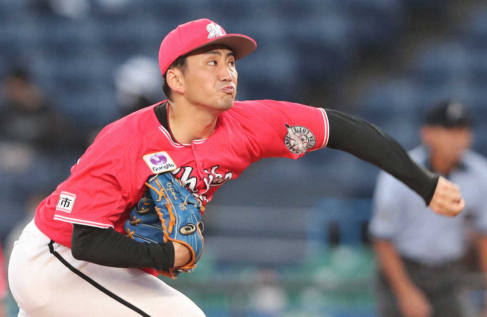 【画像・写真】ロッテ・小島　粘って6回途中2失点、早大先輩・大竹と投げ合い内容互角