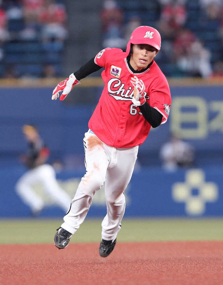 【画像・写真】ロッテ「光速王子」和田康士朗“仰天走塁”一塁から単打で生還！「全力でホームを狙った」