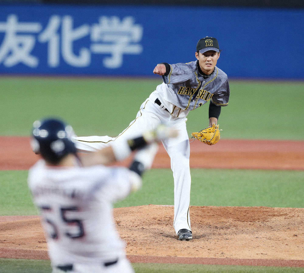 【画像・写真】阪神・藤浪は初回無失点　村上を154キロで空振り三振